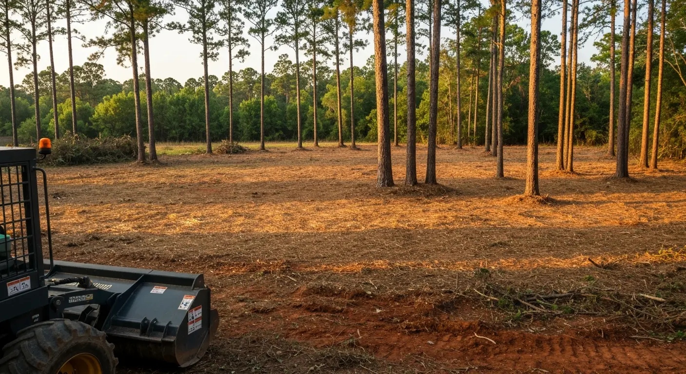 Residential forestry mulching project