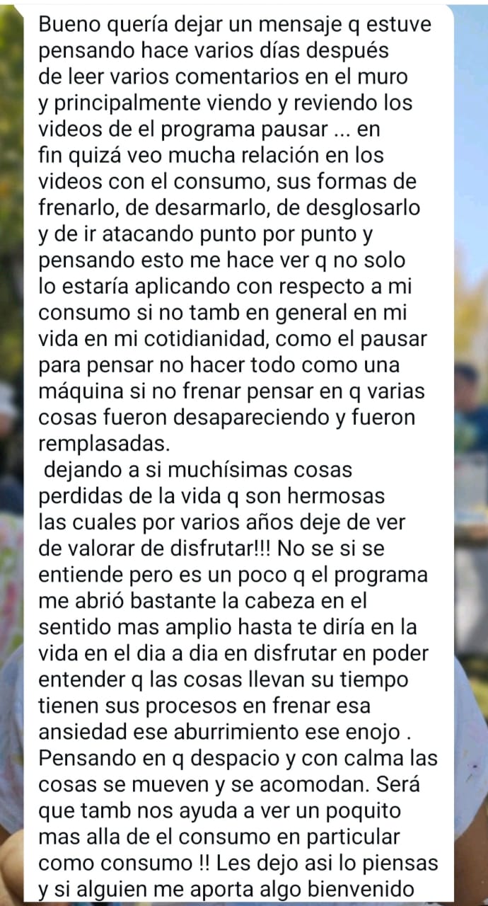 Captura del mensaje de Leo R.