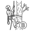 Modulo B tree climbing