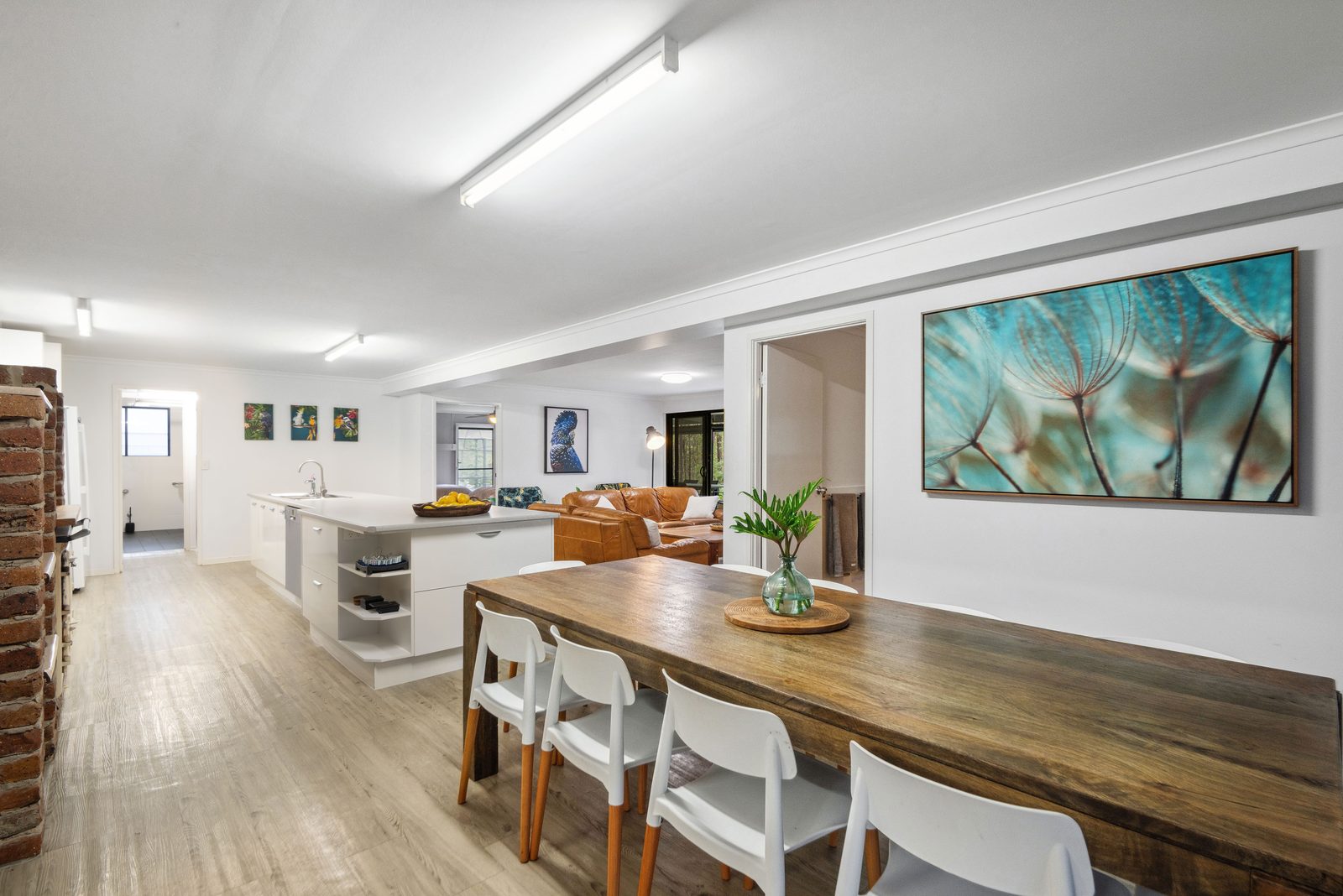 Open-plan living and dining