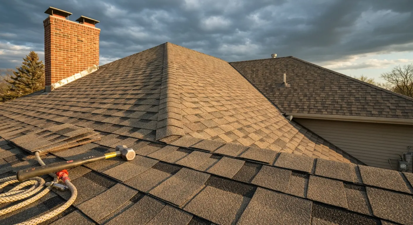 Residential roofing project