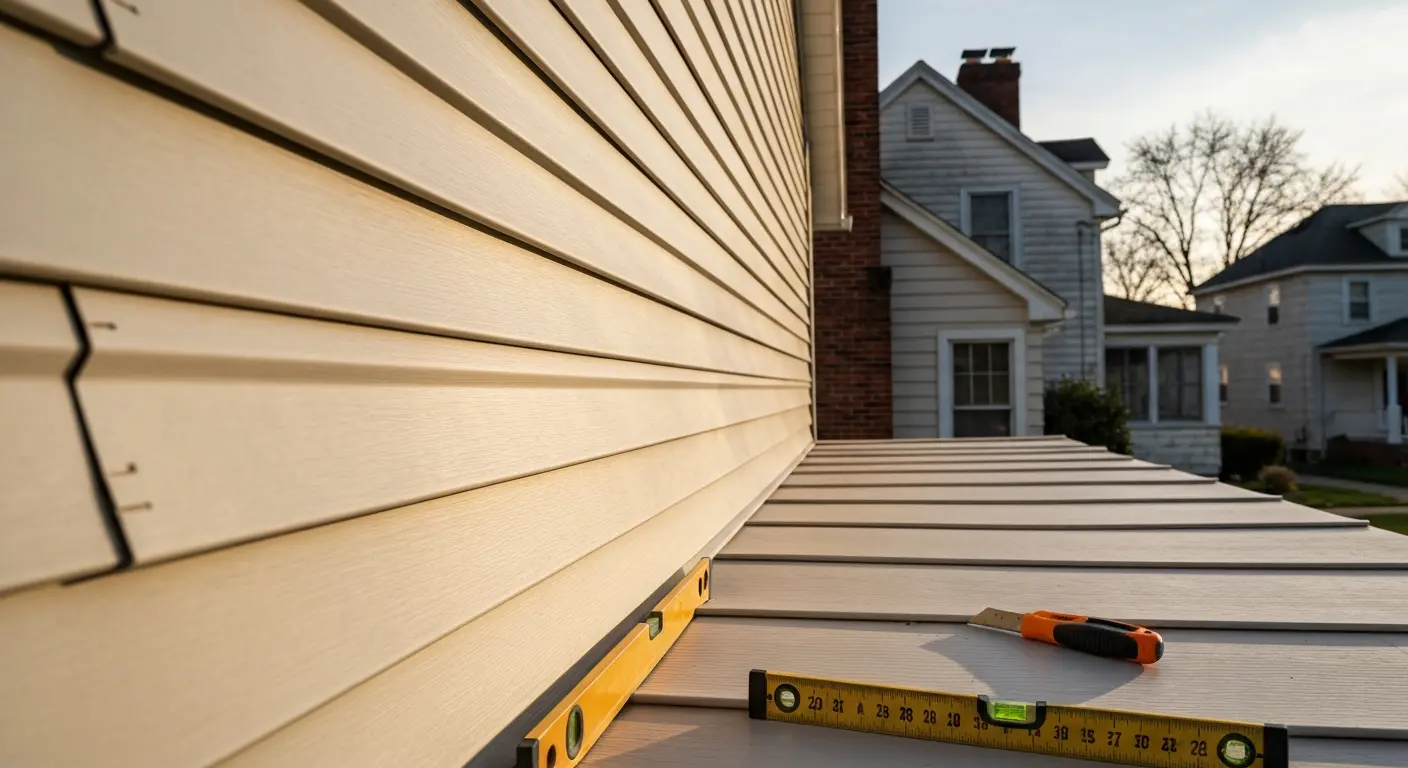 Vinyl siding installation