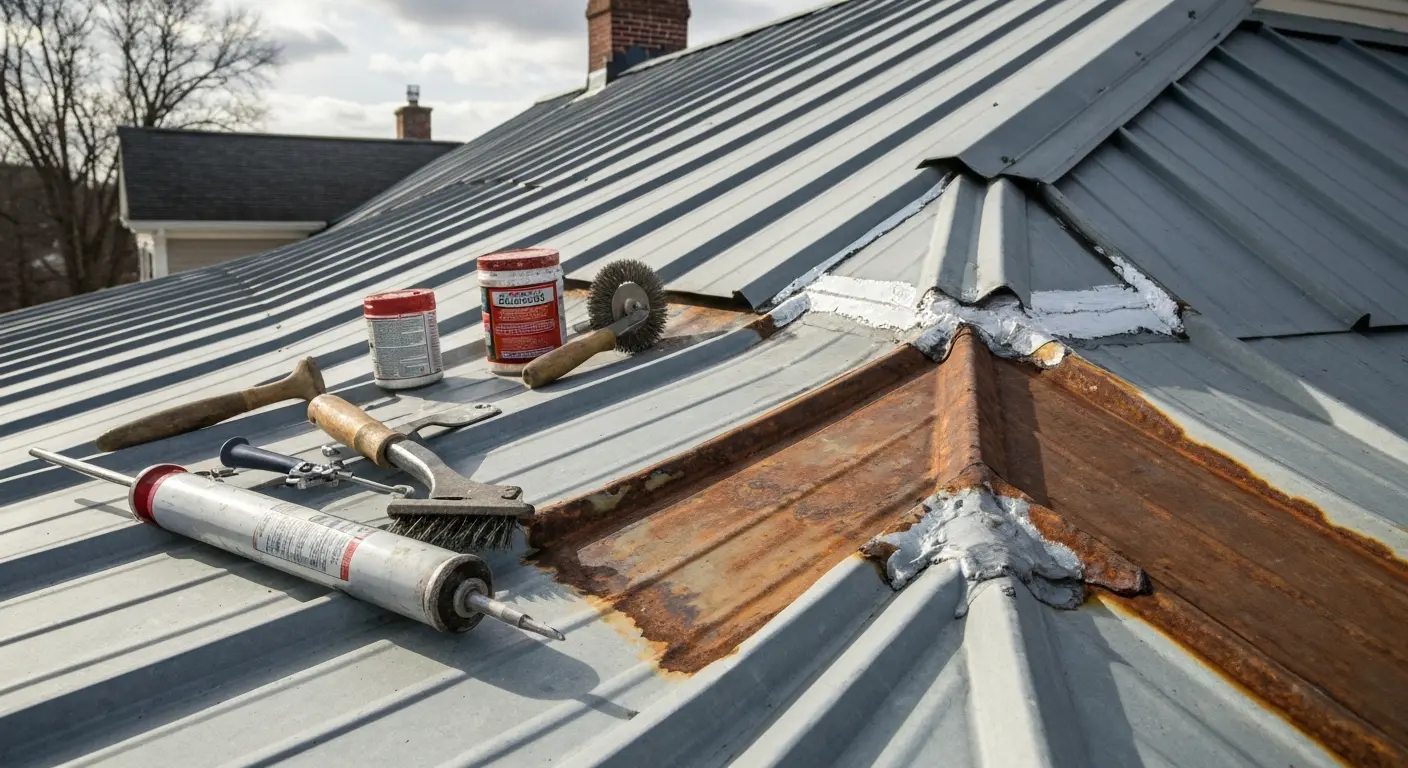 Metal roof repair