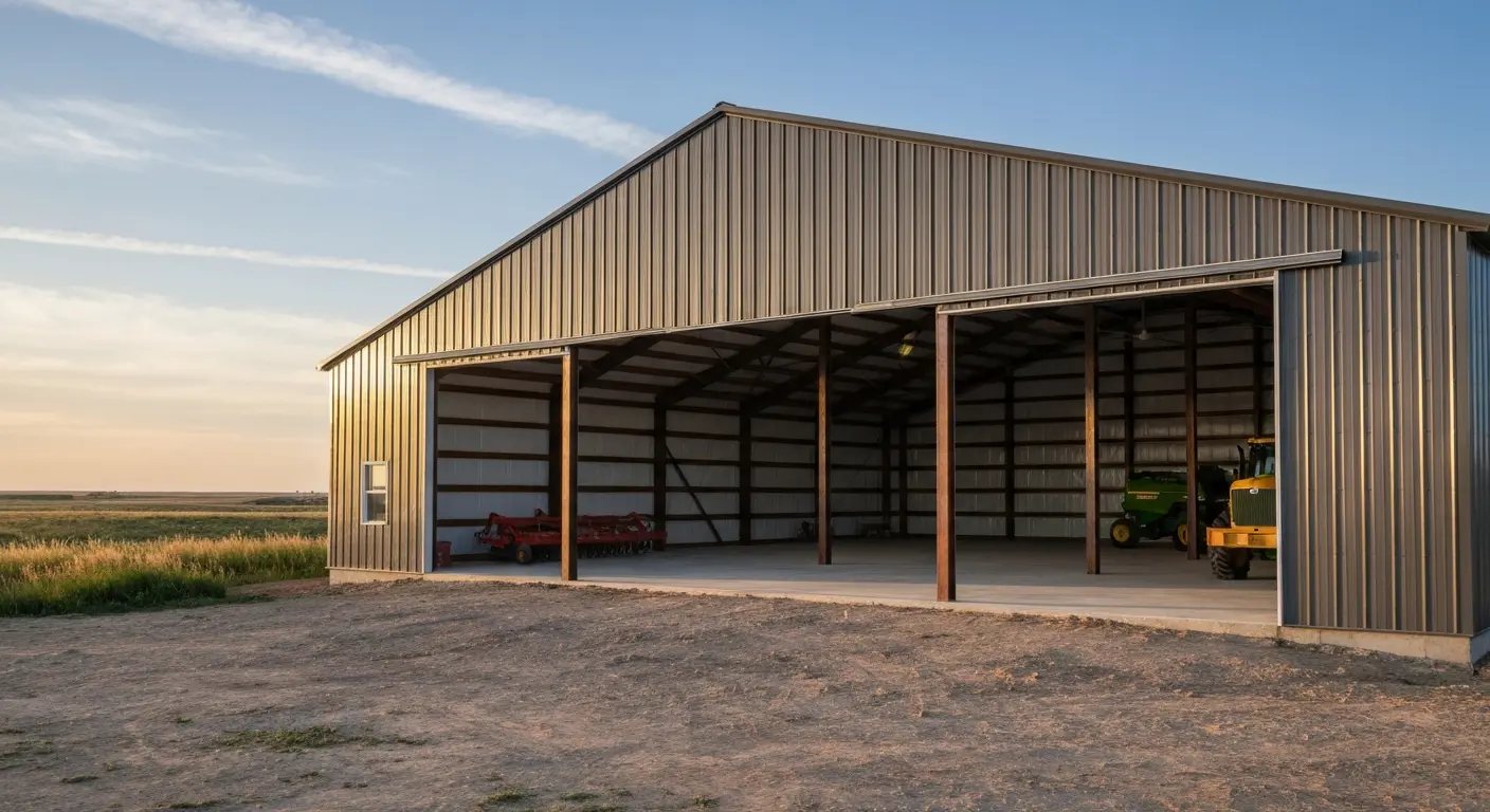 Post frame barn design