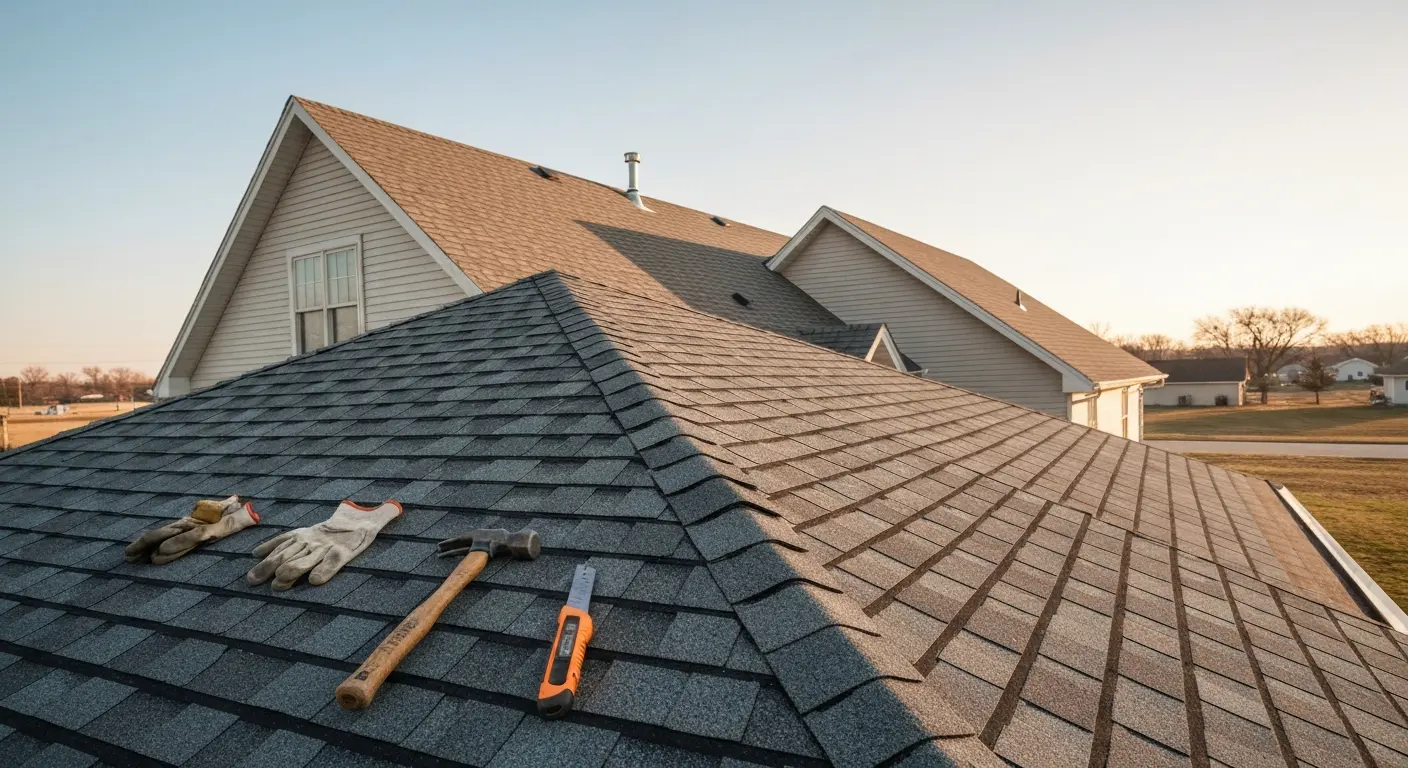 Residential roofing project