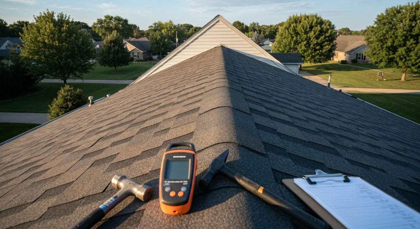 Professional roof inspection