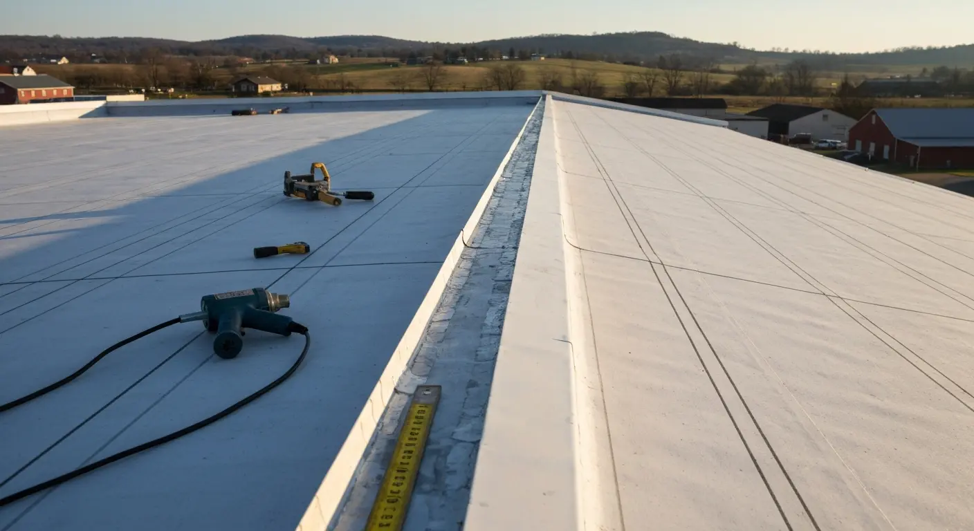 Commercial roofing work