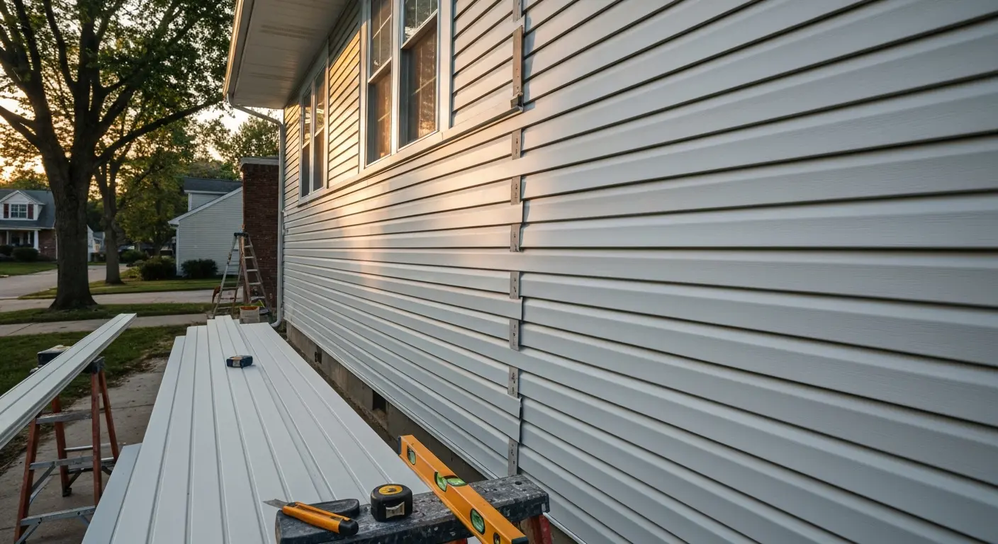 Vinyl siding installation