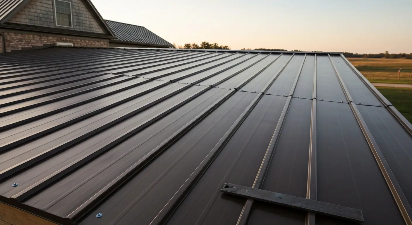 Metal roofing installation