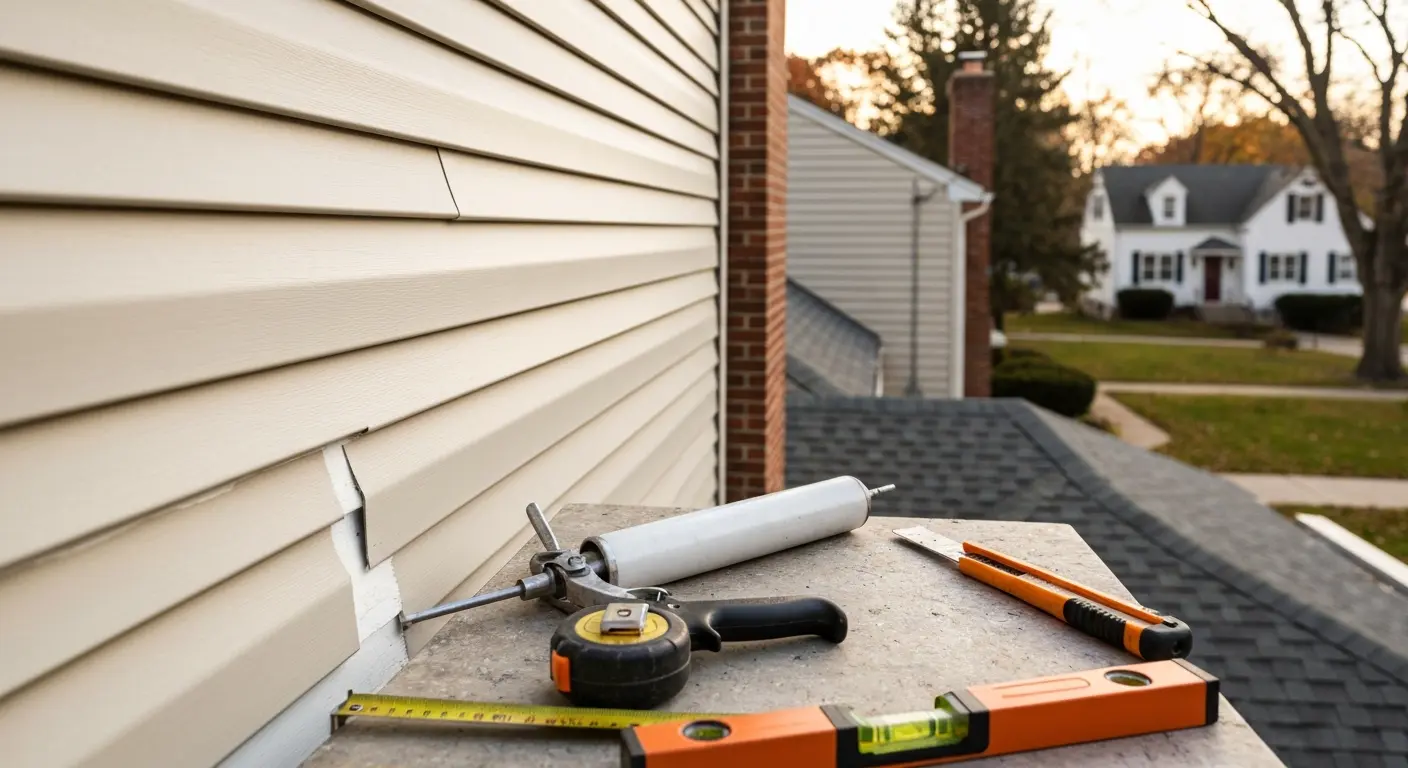 Siding repair work