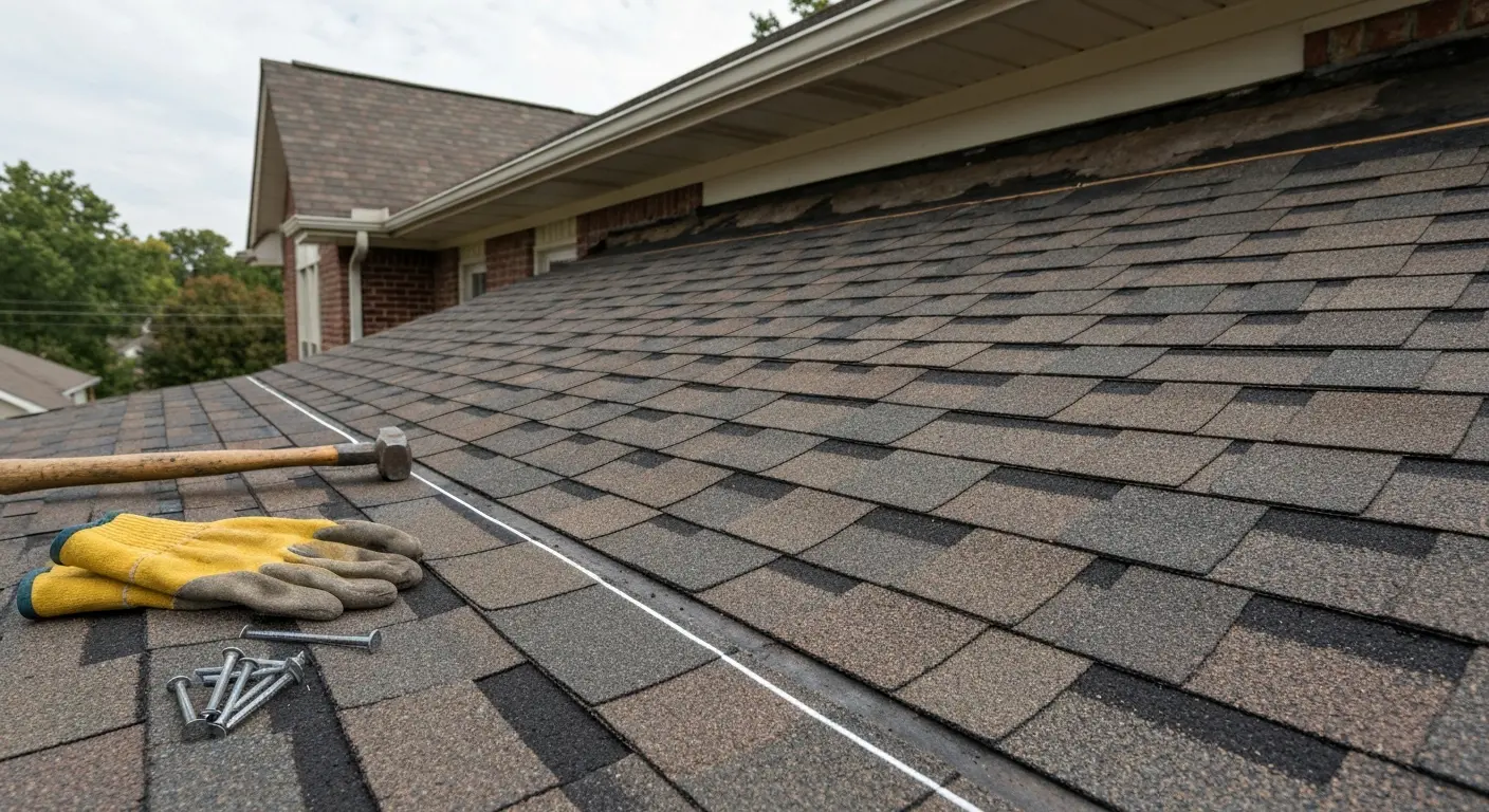 Roof repair work