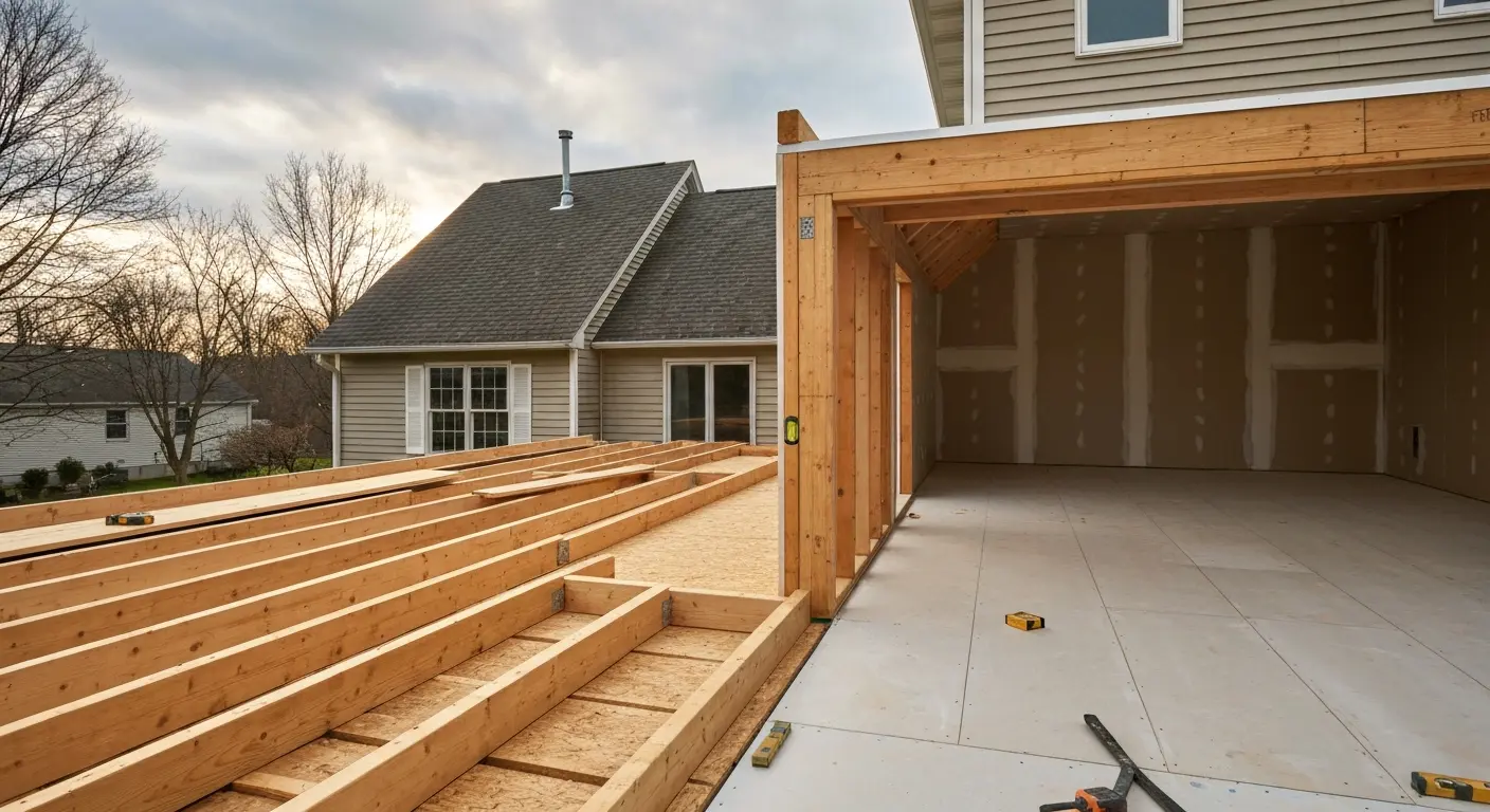 Room addition construction