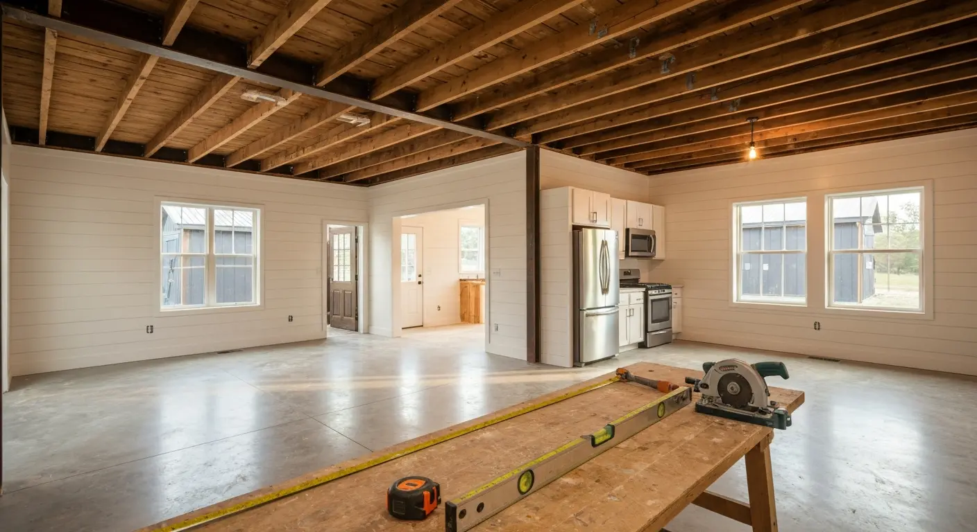 Barndominium construction project