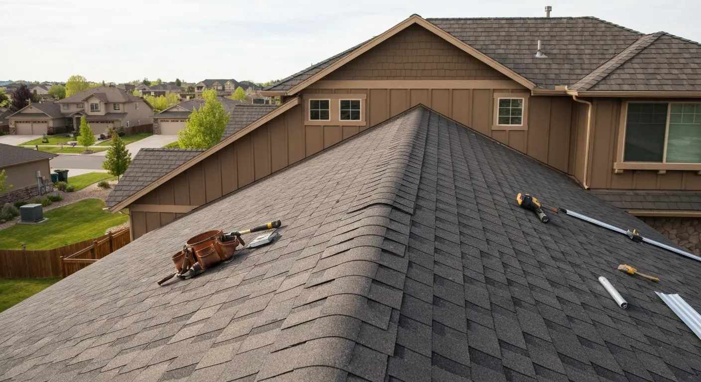 Residential roofing project