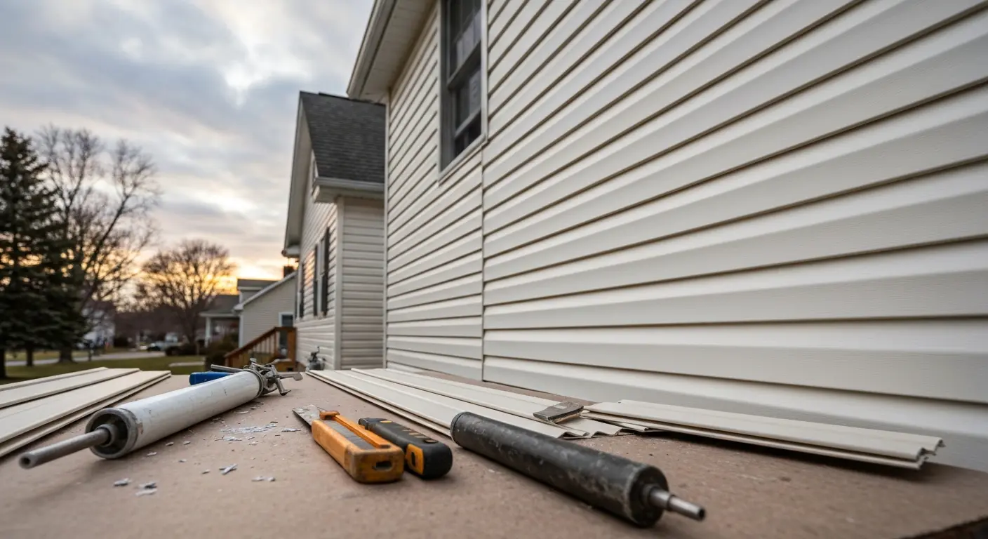 Siding repair work