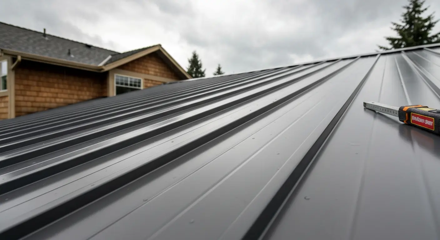 Metal roofing installation