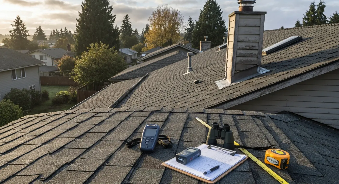 Residential roof inspection