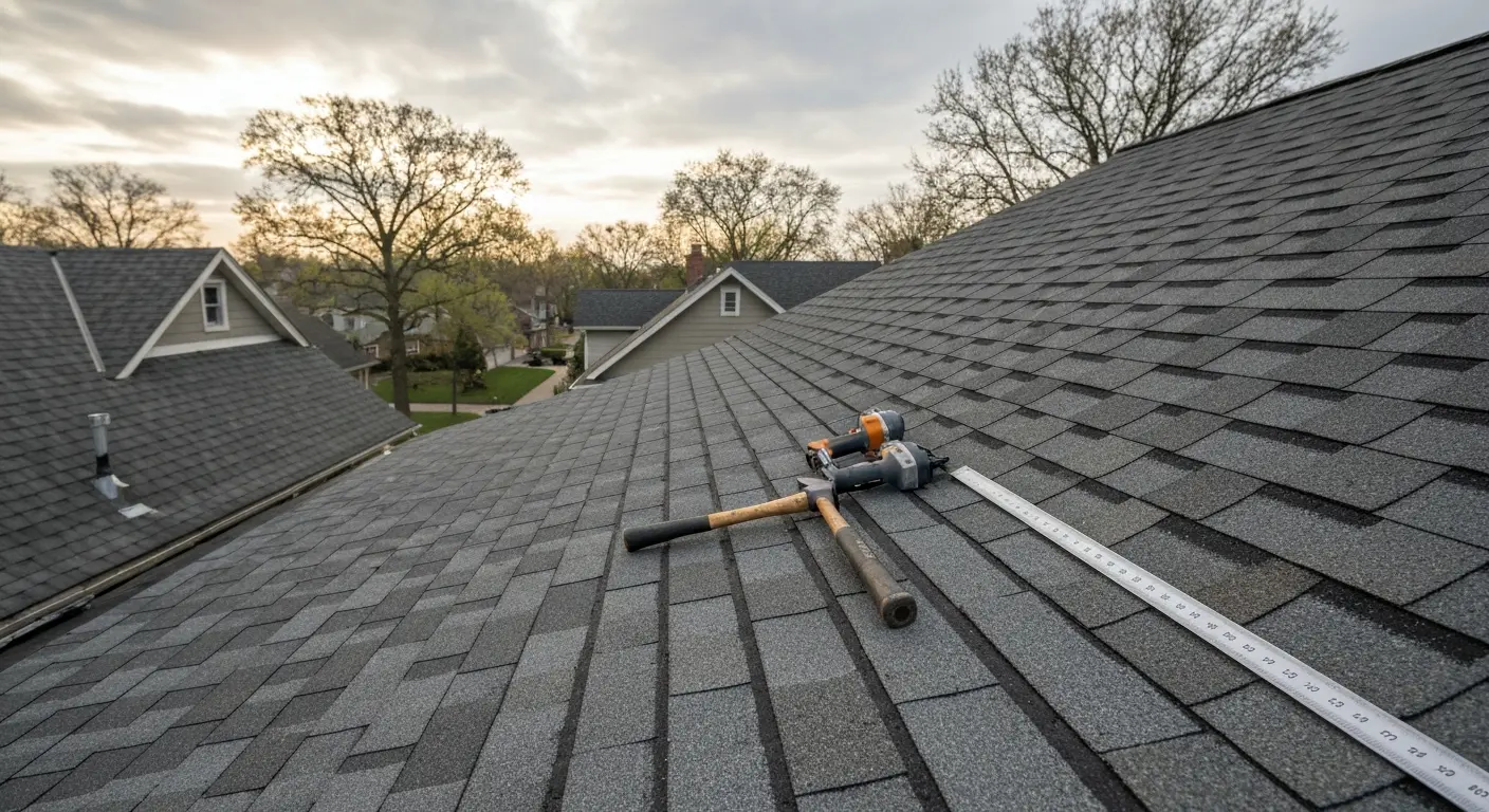 Storm damage roof repair