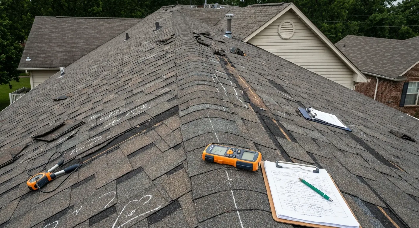 Residential roof inspection