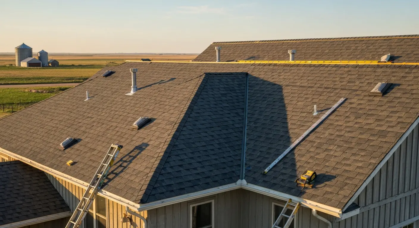 Cook Nebraska small town roofing contractor serving farmland