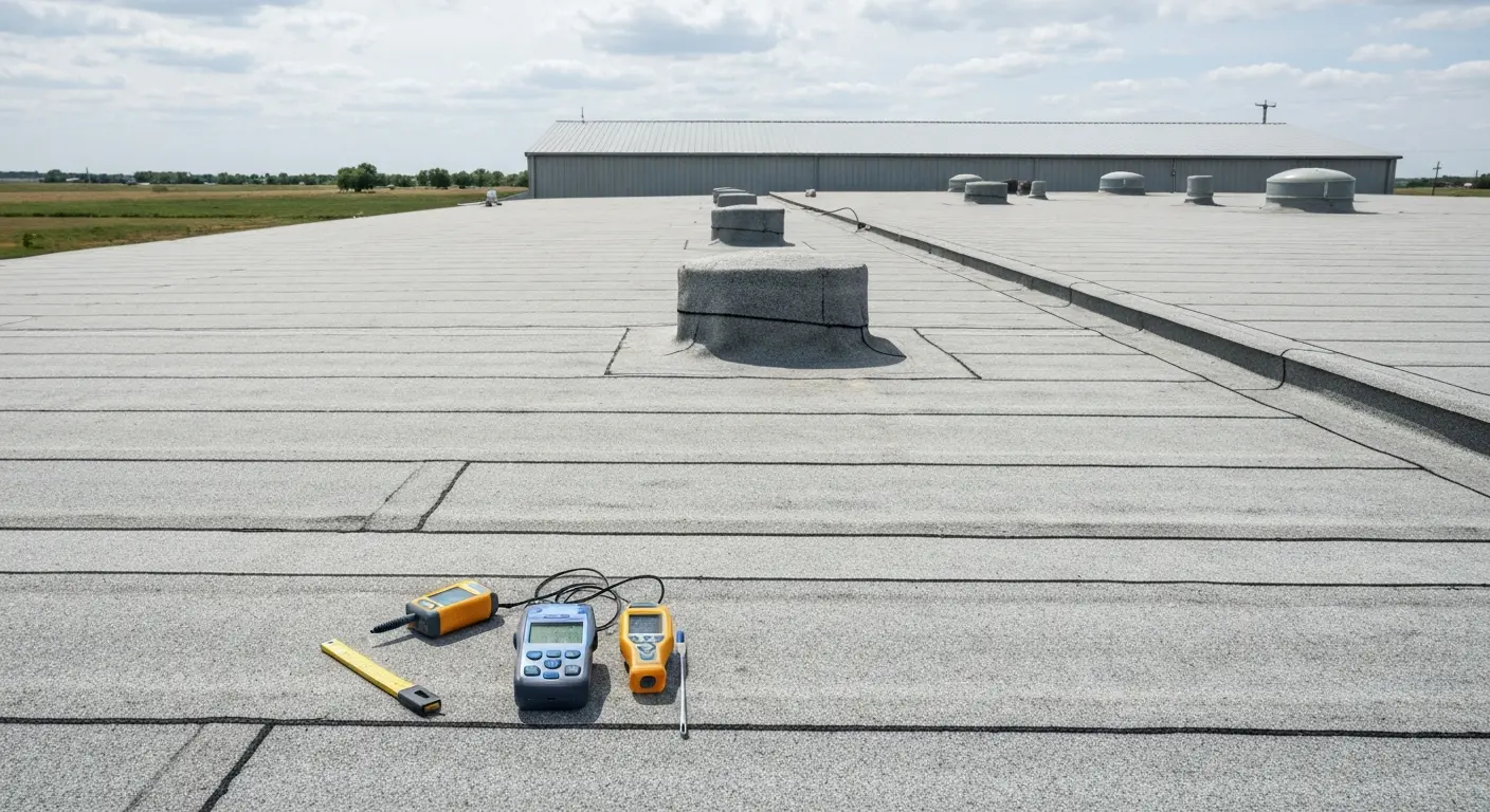 Commercial roof inspection