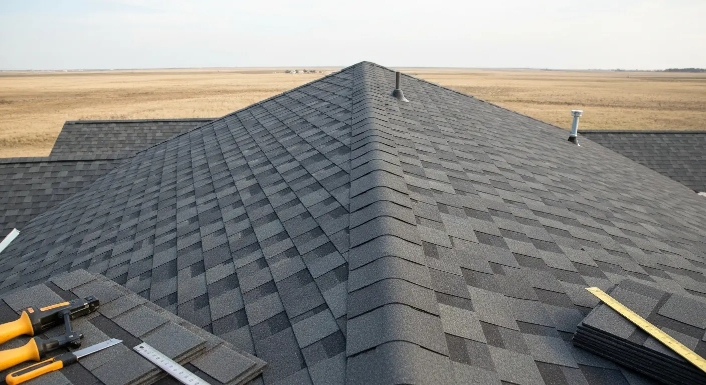 Asphalt shingle roof