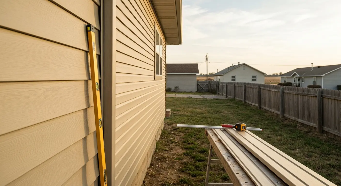 Siding contractor work