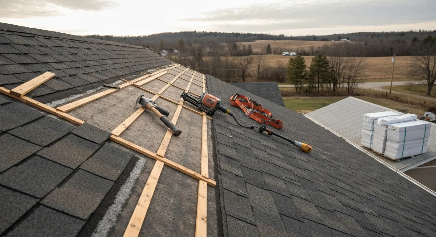 Roof repair after hail damage