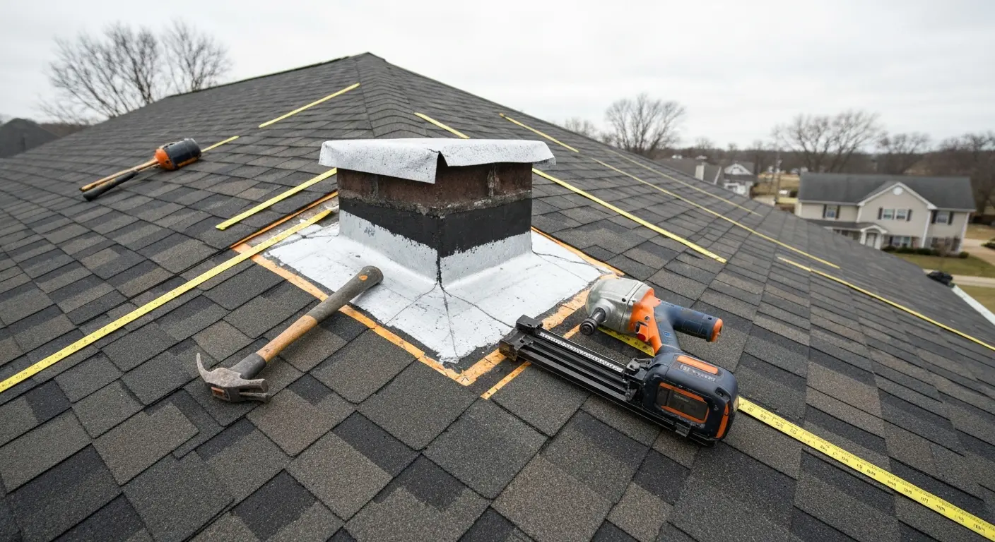 Roof repair work in Hickman