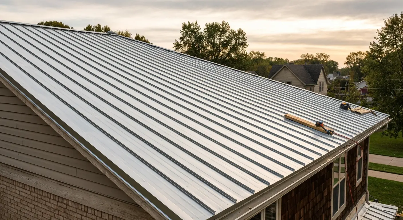 Metal roof install