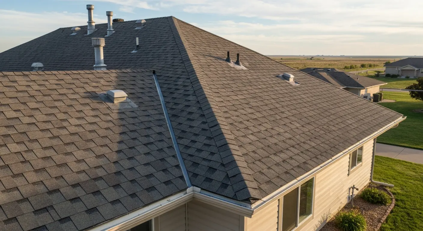 Residential roof in Beatrice