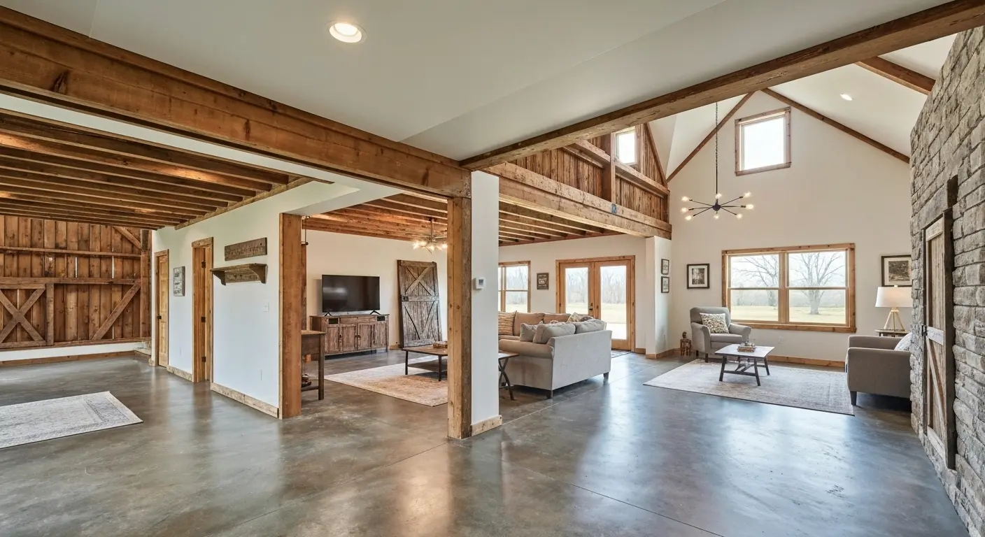 Barndominium residential space