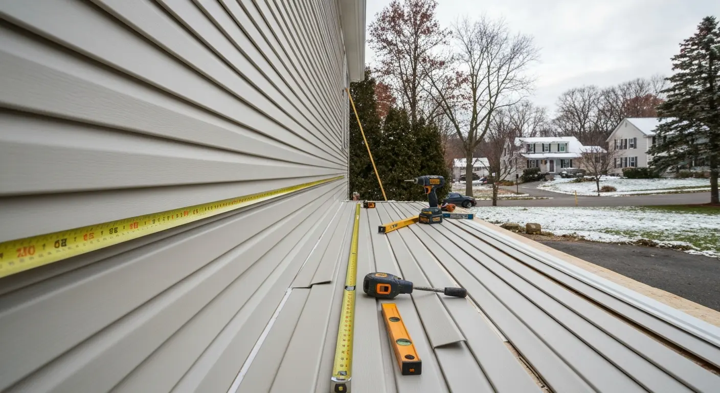 Vinyl siding installation