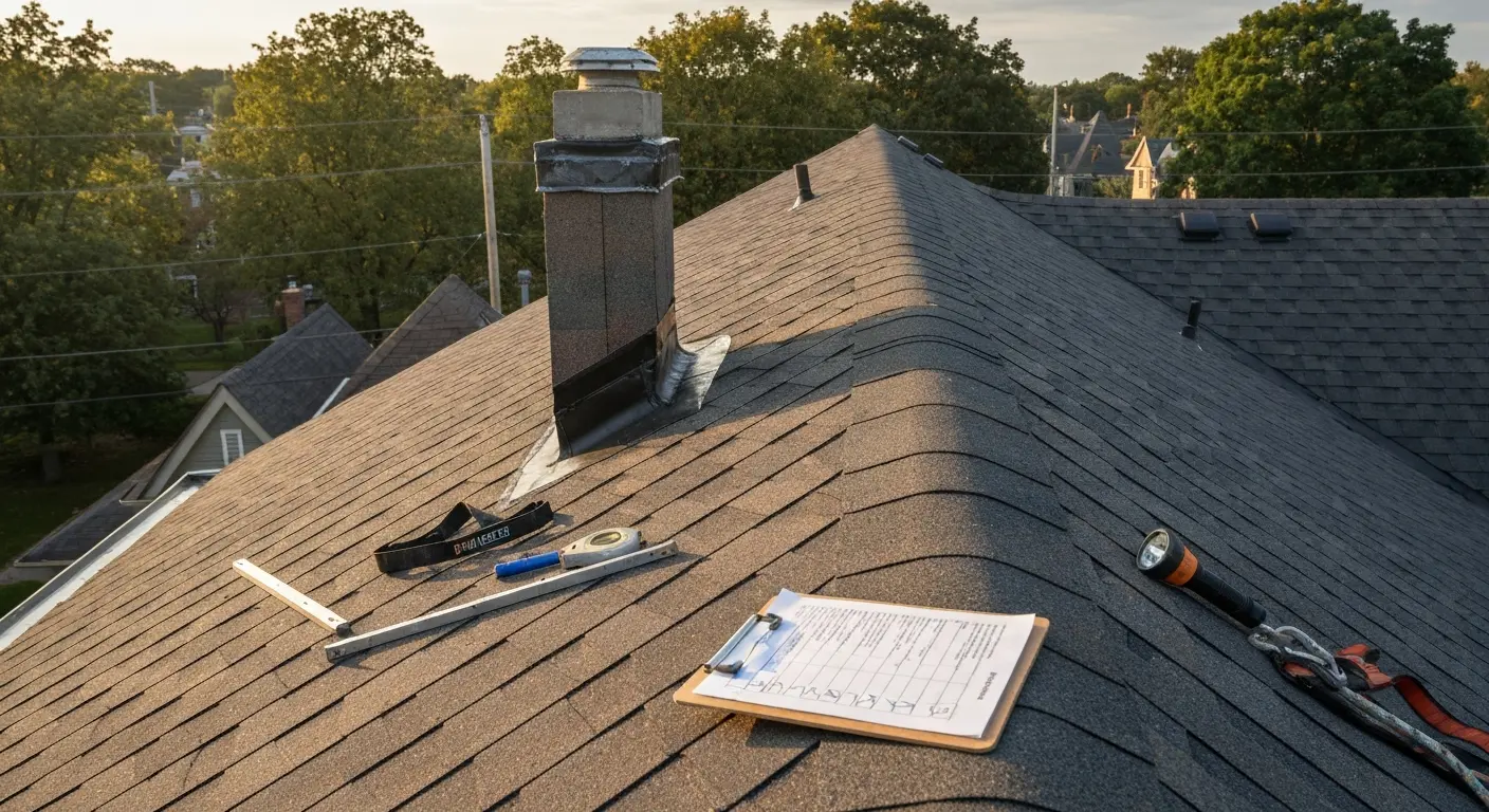 Professional roof inspection