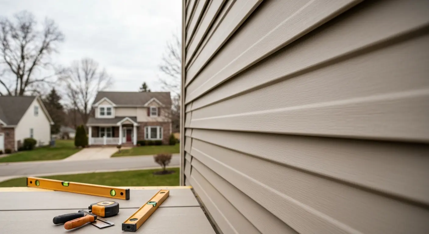 Vinyl siding installation
