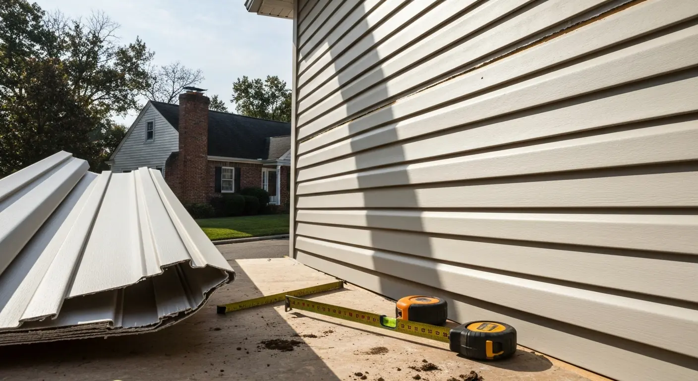 Vinyl siding installation