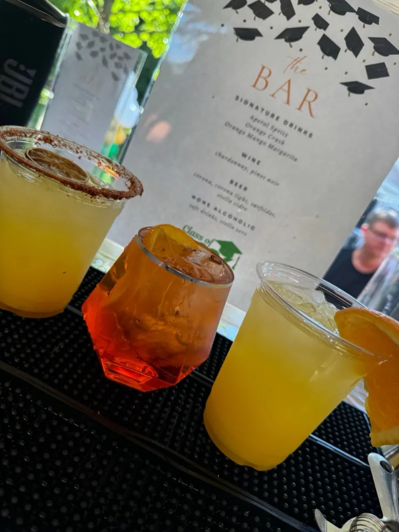 Whiskey Dogs serving at a catered event