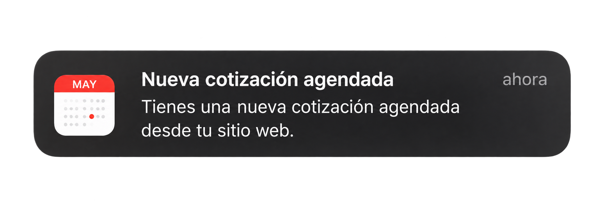 Nueva cotización agendada