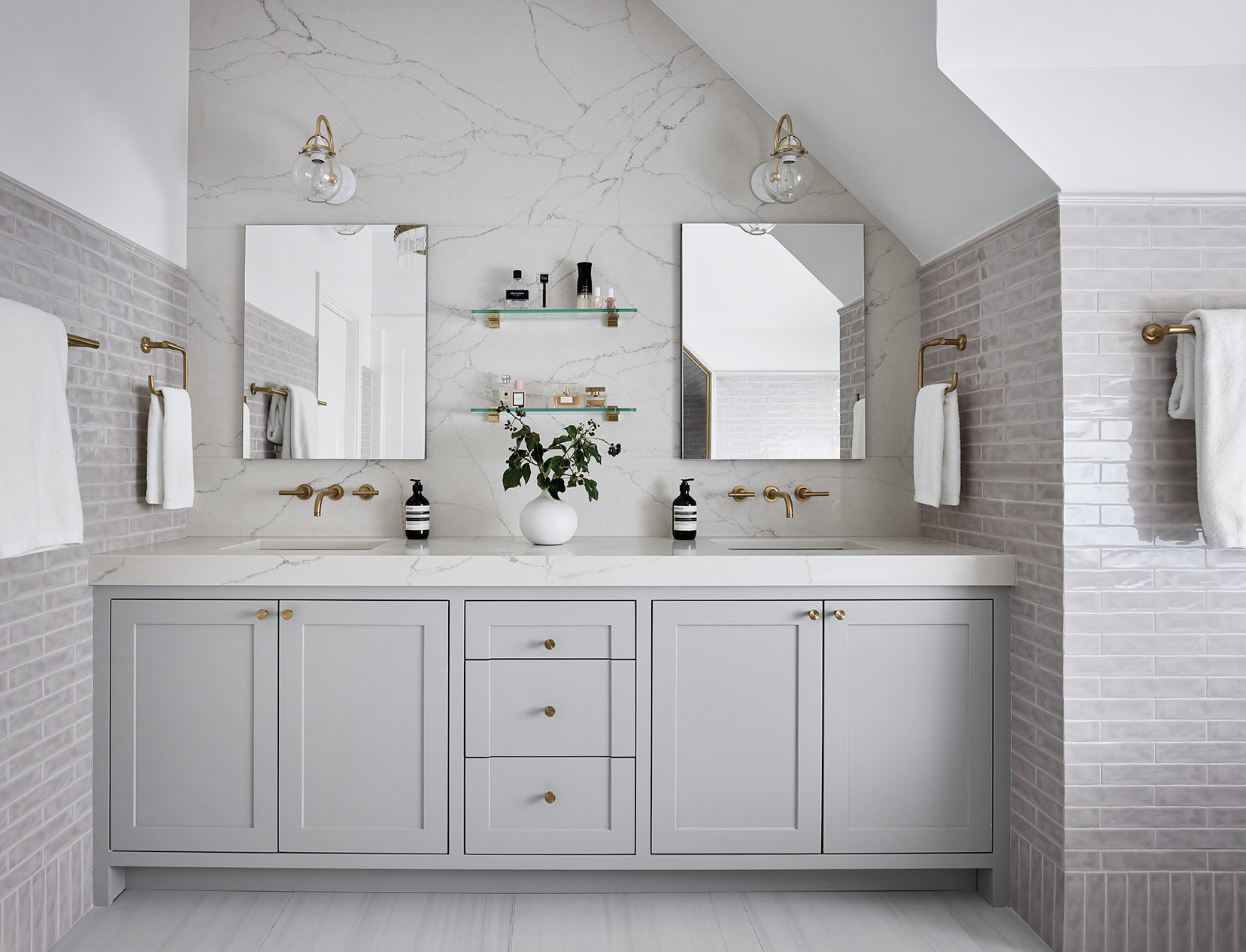 Bathroom vanity and cabinet painting services in Calgary