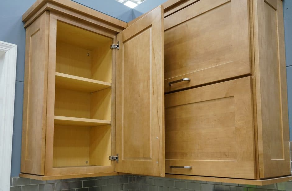 Cabinet frame painting and refinishing in Calgary