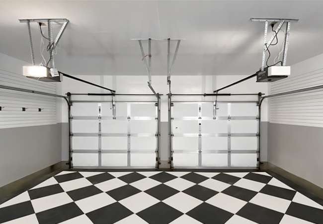 Finished and renovated garage painting in Calgary