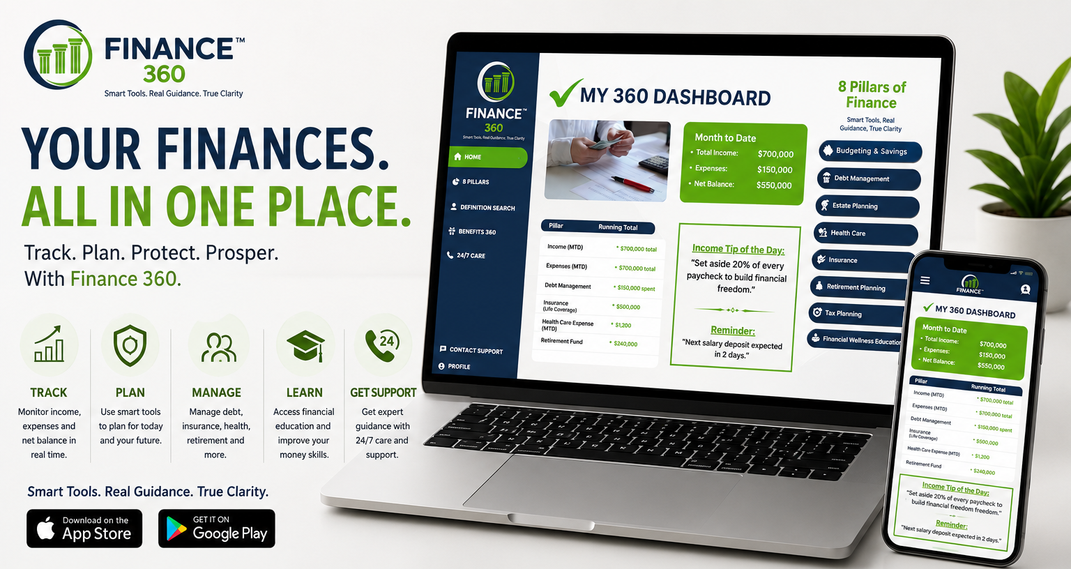 Finance 360 | Budgeting, Saving & Financial Growth Platform