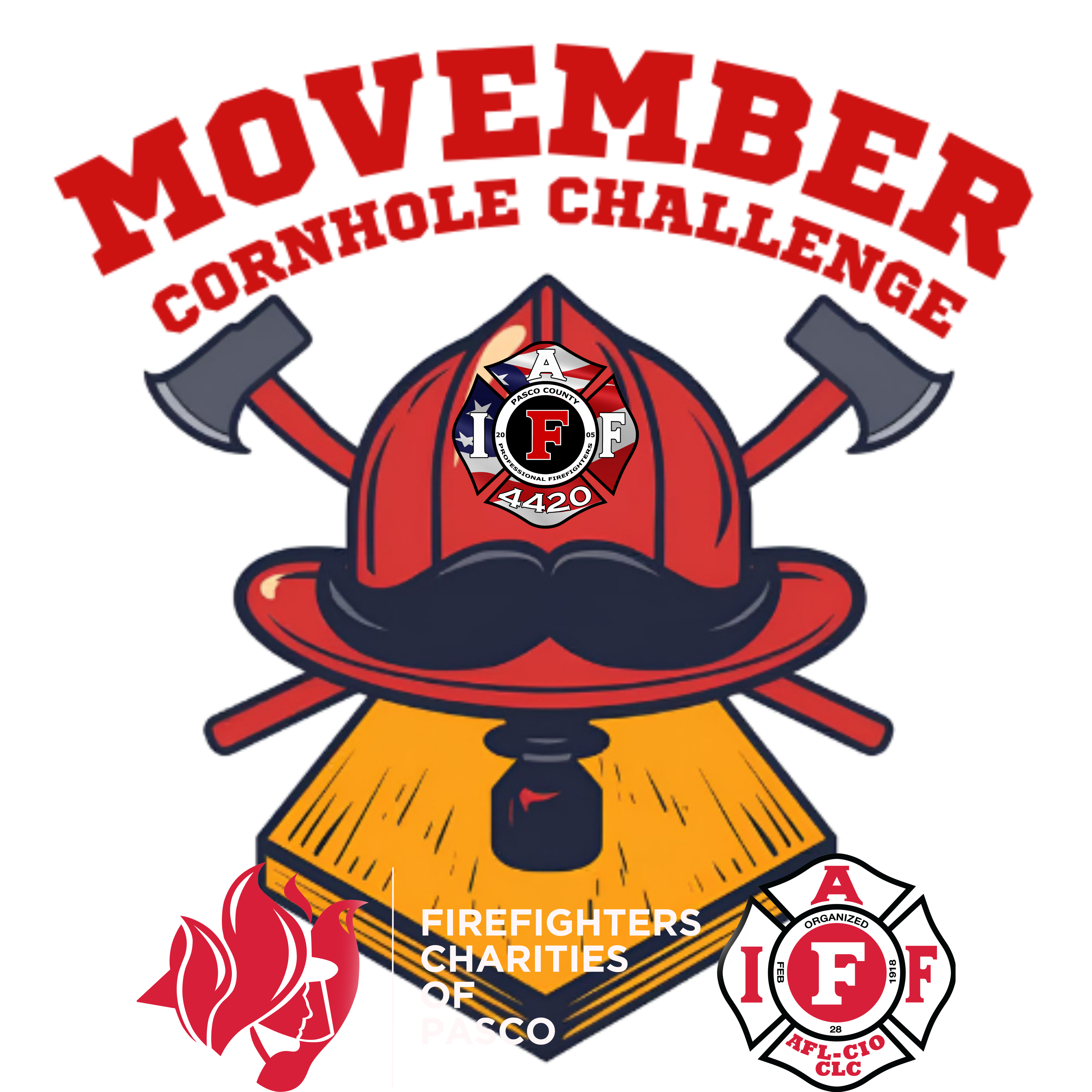 Movember Corn Hole Tournament logo