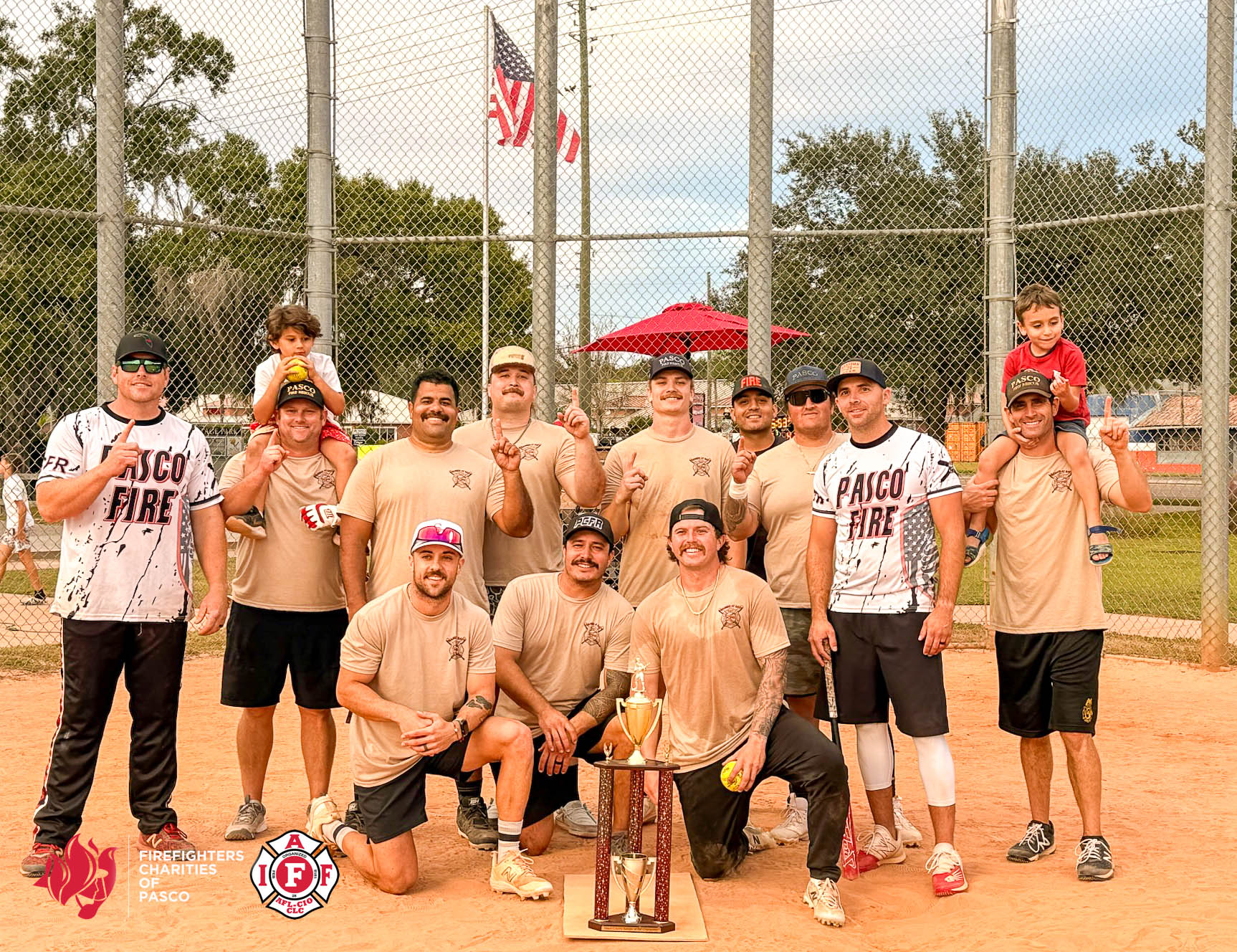 Badges at Bat 2025 on-field photo