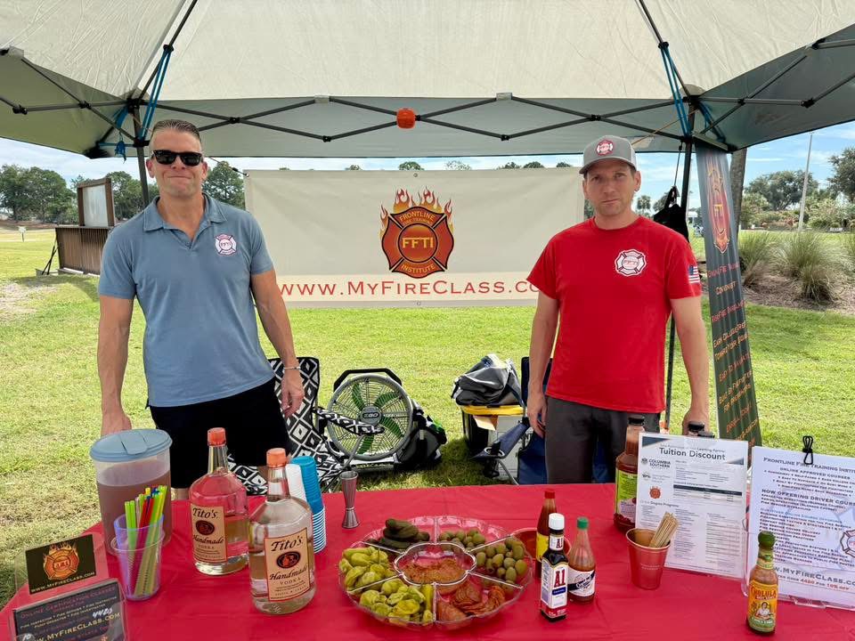 Tournament sponsor and event atmosphere at the golf outing