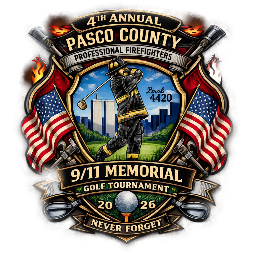 Pasco County Professional Firefighters 9/11 Memorial Golf Tournament logo