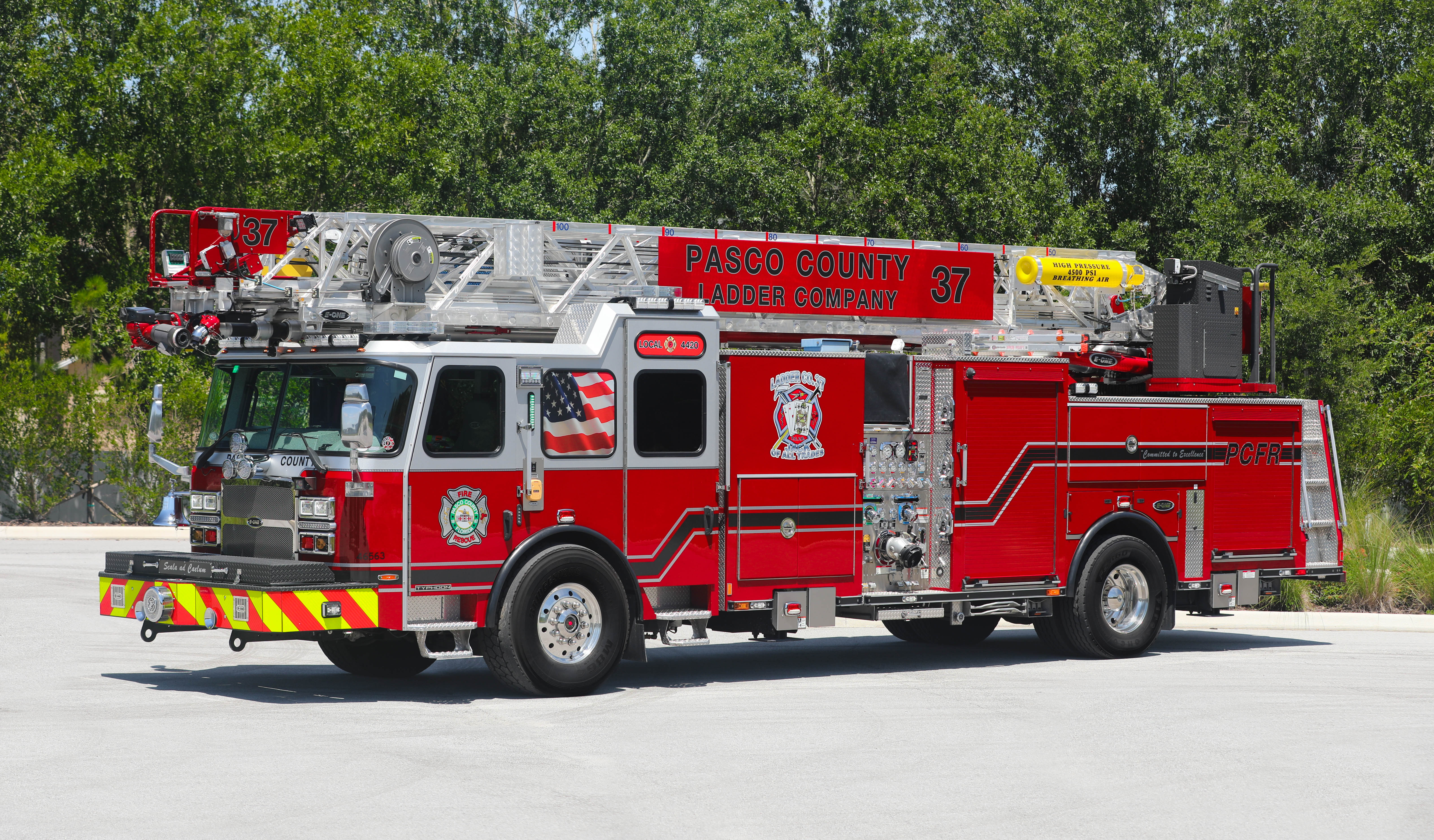 Pasco County Fire Rescue ladder truck