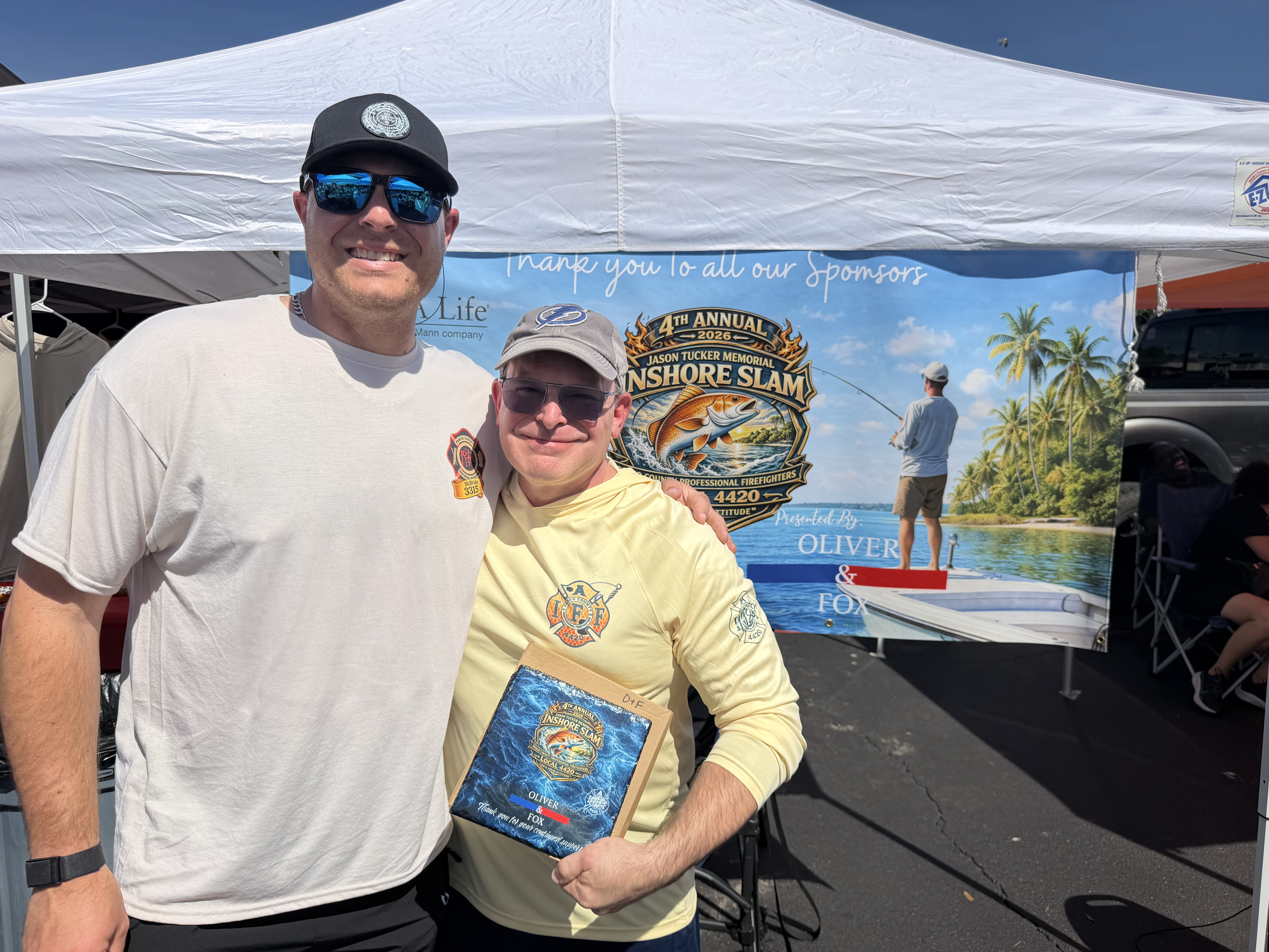 President Dixon Phillips with Jason Fox from Oliver and Fox