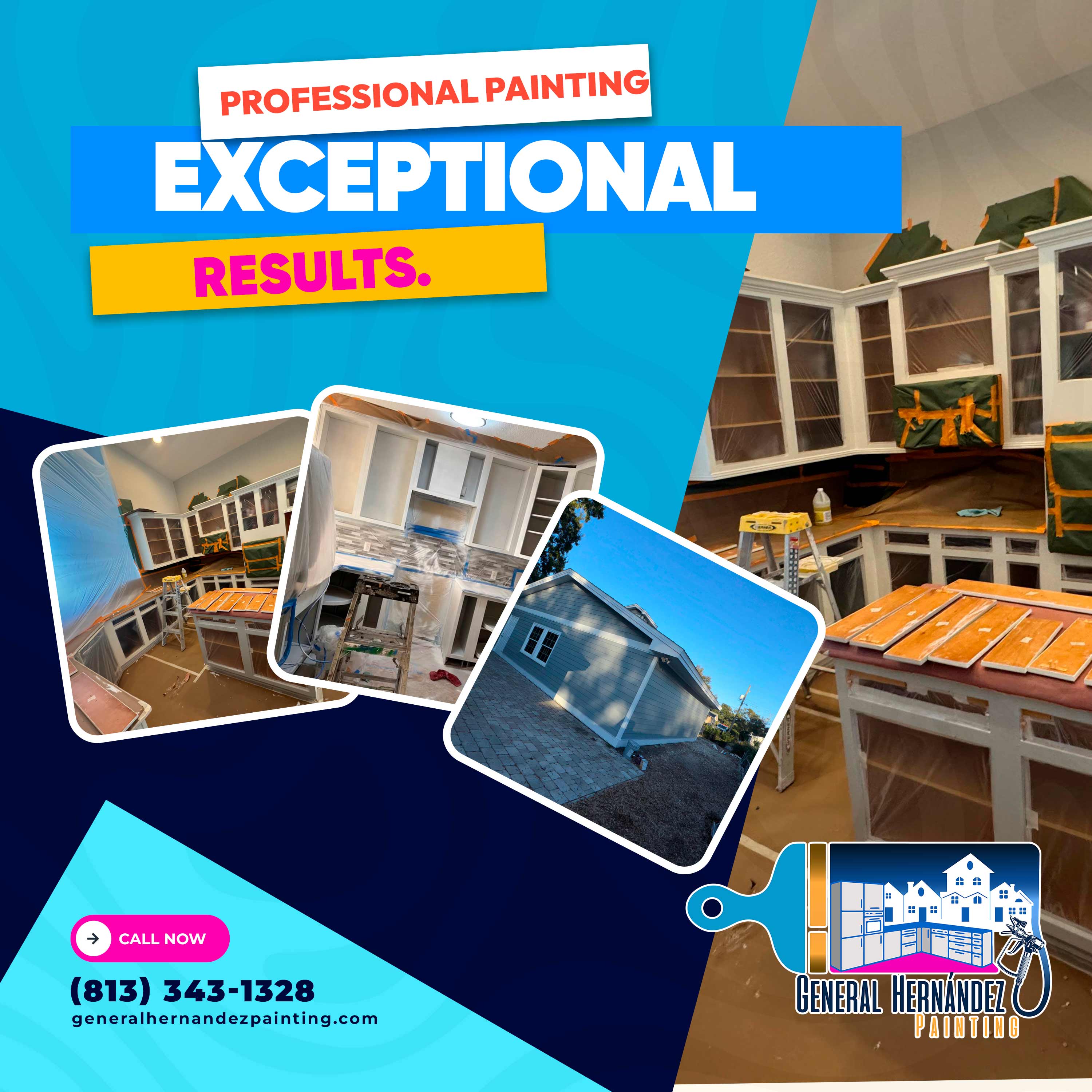 Finished patio and outdoor space construction