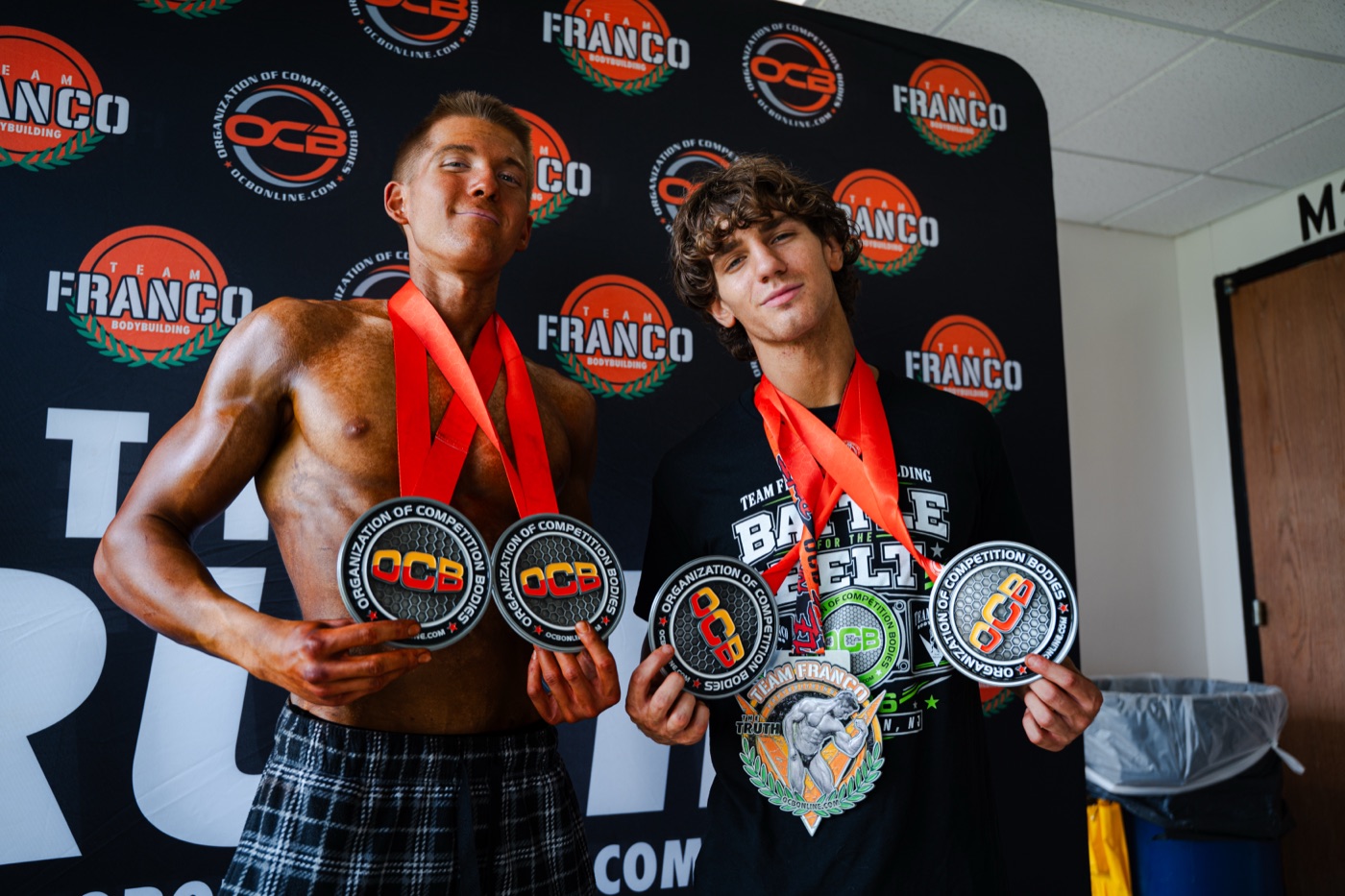 Team Franco athletes with their OCB competition medals